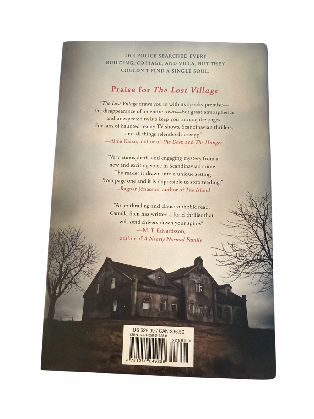 The Lost Village by Camilla Sten dual-timeline psychological horror thriller - Picture 2 of 3